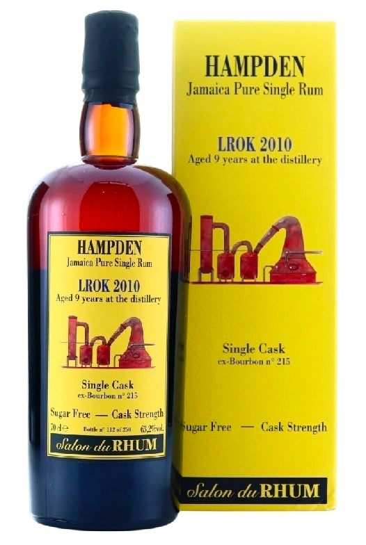 Velier Hampden LROK 2010 Single cask Jamaica Rum Salon du Rhum 0,7l 63,2 % Habitation Velier gelb
