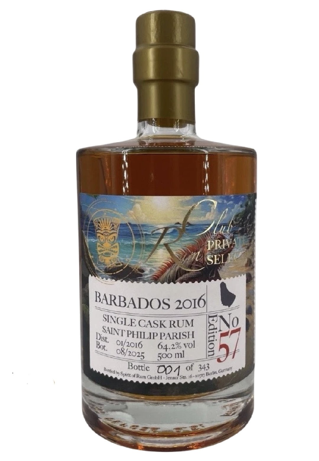 Rumclub Ed.57 Foursquare Barbados Saint Philip parish 2016 64,2% vol. 0,5l Single cask Rum club