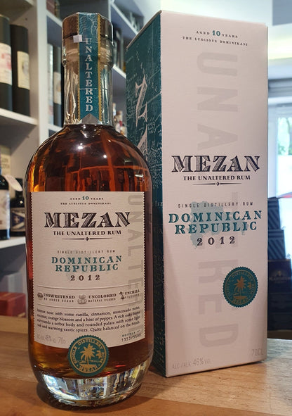 Mezan République dominicaine 2012 2022 Single Dist. 0,7l 46% vol. rhum