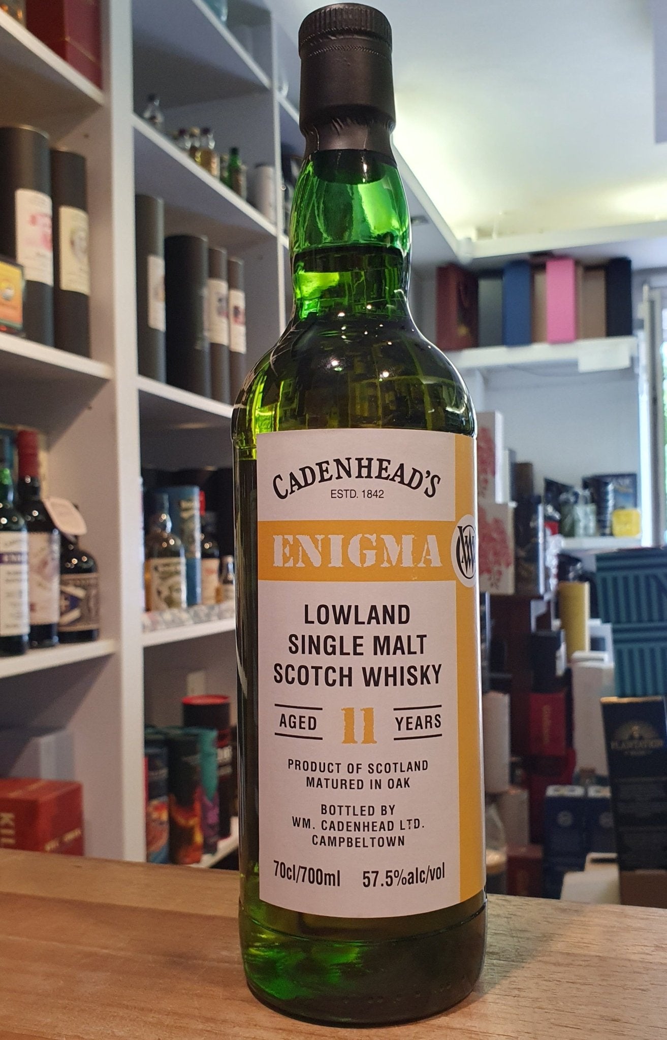 Enigma Lowland 11 Jahre (LOW.1.B) Refill Oloroso Cadenhead's Blended Malt Scotch Whisky 0,7l 57,2 %vol. 2023