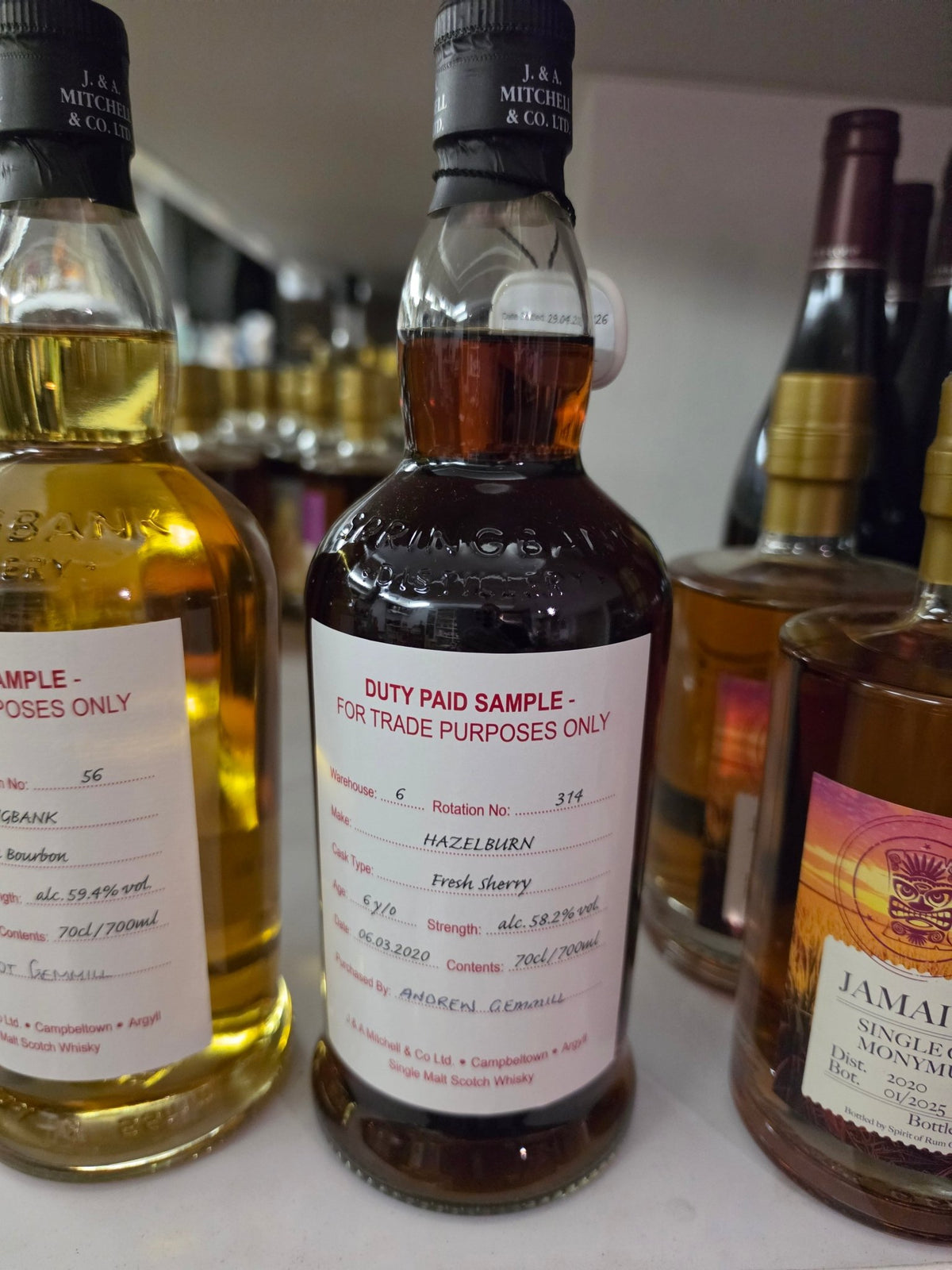 Hazelburn Cage bottling 2020 2026 fresh sherry Cask 6y 0,7l 58,2 % vol. Whisky w6 r314 duty paid sample