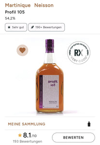 Neisson Profil 105 54,2% vol. 0,7l in GP Rum Agricole Rhum Martinique AOC