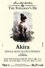 Laden Sie das Bild in den Galerie-Viewer, Auchroisk 2011 Akira The Stillmans 0,7l 56,3% vol. Whisky
