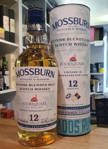 Mossburn 12y Foursquare Rum cask Speyside batch strength Whisky 0,7l 57,7% vol. Blended Malt Scotch