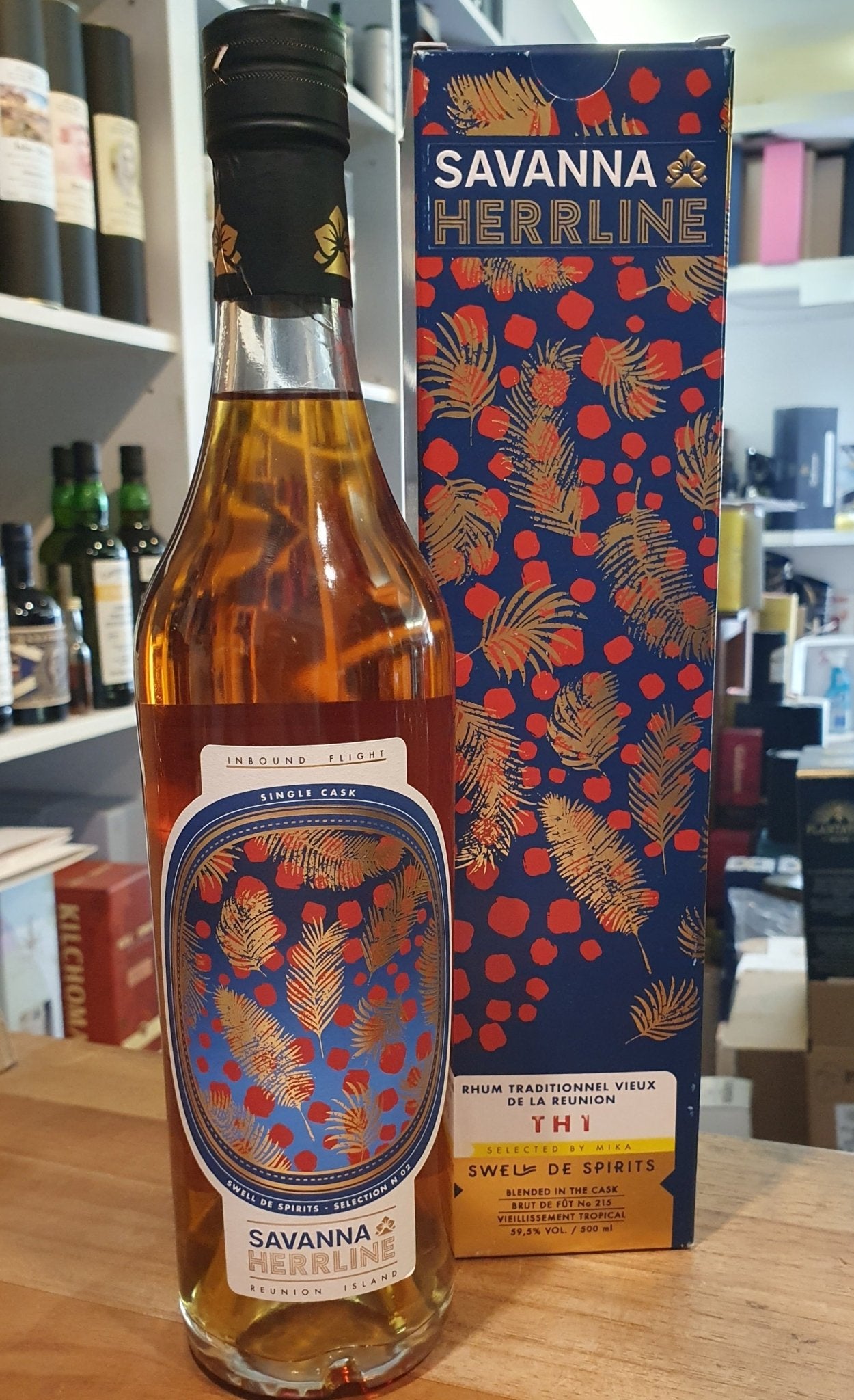 Savanna Herrline TH1 Swell de Spirit Reunion Rum 59,5% 2 vol. 0,5l rum Cask Strength No. 215 selected by Mika HERR 2009 TRAD 2014