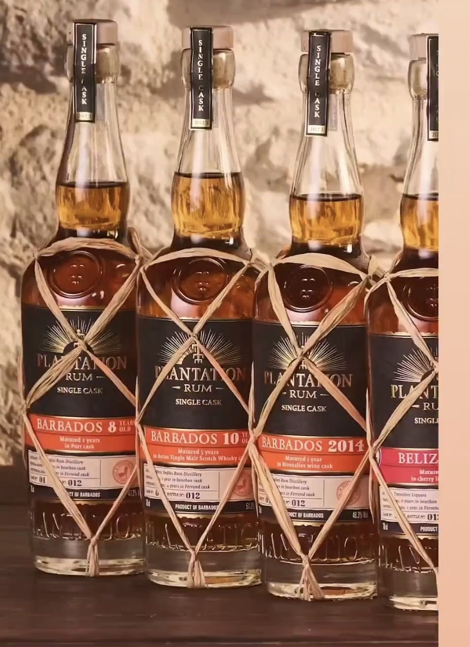 Plantation Barbados 8y 2023 Port Finish XO 0,7l 46,8 % vol. single cask Rum West Indies Rum Distillery Melasse