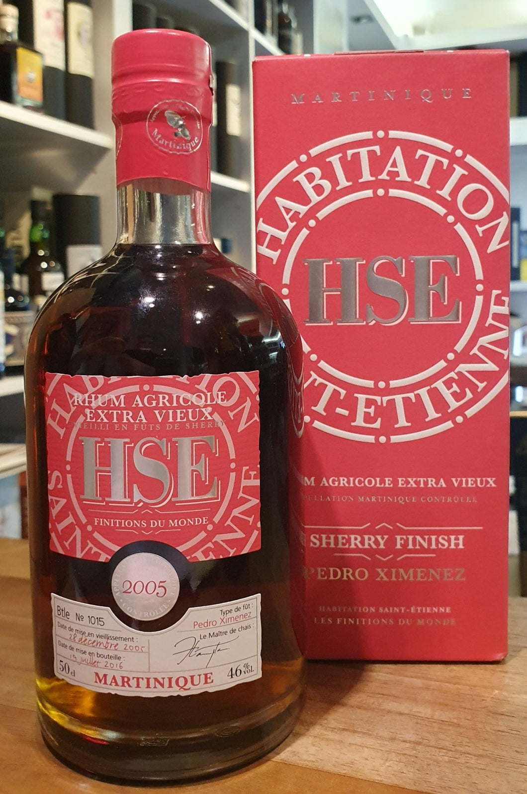 HSE 2005 2016 PX Sherry Agricole Rum Extra Vieux 46% vol. 0,5l Rhum
