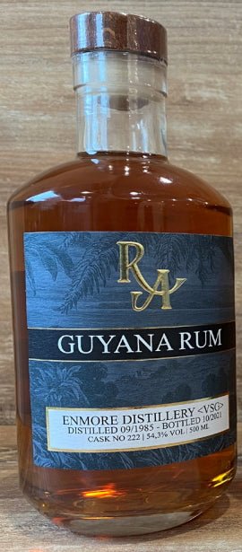 RA Guyana Enmore Dist. 1985 2021 VSG 0,5l 54,3% vol. Rum Artesanal single cask