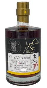 Rumclub ed.36 Guyana 2008 2023 0,5l 65% vol. MDS-Premium-Rum Diamond Distillery  Limitiert auf xx  Flaschen   Gaumen:  kräftig, dunkel, fruchtig, ein Hauch Lakritz, Gewürze, dunkle Schokolade,komplex    Abgang : lang, harmonischer Alkoholgehalt 