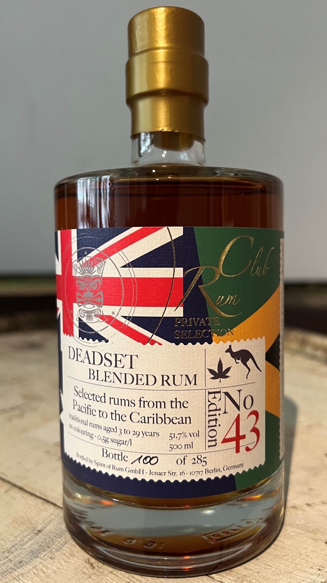 Rumclub Ed.43 Deadset blend Guyana REV cask 51,7% vol. 0,5l Single cask Rum club