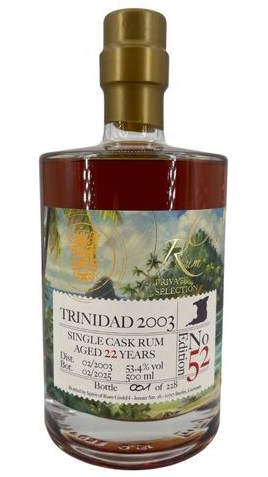 Rumclub Ed.52 Trinidad 2003 TDL 22y 55,9% vol. 0,5l Single cask Rum club