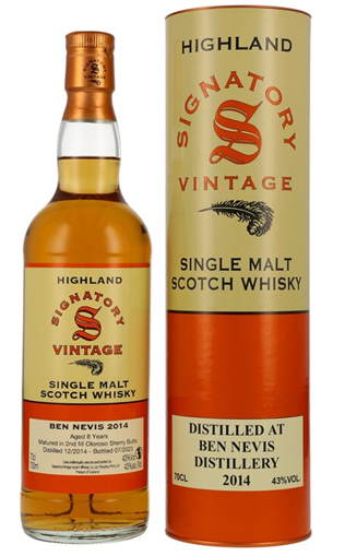 Ben Nevis 2014 2023 Oloroso cask Signatory Vintage 0,7l 43% vol. Whisky unchillfiltred collection