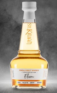 St.Kilian single malt eleven whisky 0,5l 46,2% vol. Reifung in Jack Daniel’s fässern    (Peated; 54 ppm; Multiple