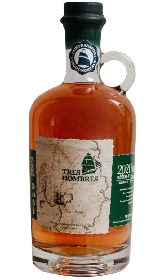 Tres Hombres Edition Ed. 47 2021 Agricole Martinique Vieux, La Favorite 0,7l 43%vol. aus lokal Zuckerrohrsaft Ex-Bourbon