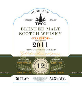 Twcc Glenglassaugh 2011 Single cask 12 0,7l 54,5%vol. The stillmans scotch Whisky Peatside