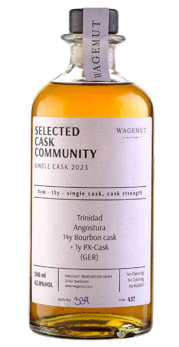Wagemut Trinidad TDL 15y SCC PX Single Cask 2023 Cask Strength Angostura Rum 0,7l 62,8%vol.