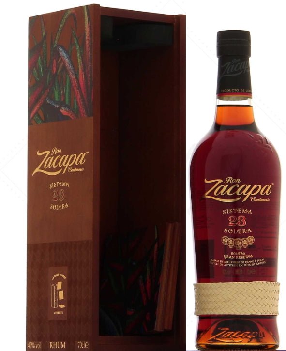 Ron Zacapa Centenario 23 coffret cadeau en bois 0,7 40%vol. m.GP rhum du Guatemala
