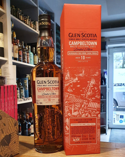 X Glen scotia Festival 2021 Edition 10y bordeaux cask 0,7l 56,1% vol. Whisky