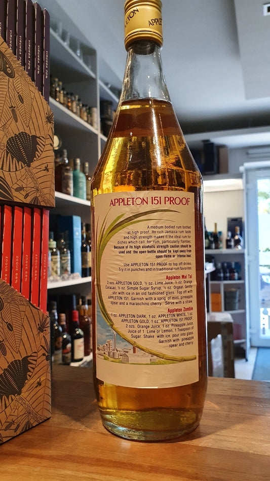Appleton 151 proof 1980s Jamaica Rum 1,0l 75,5% vol.