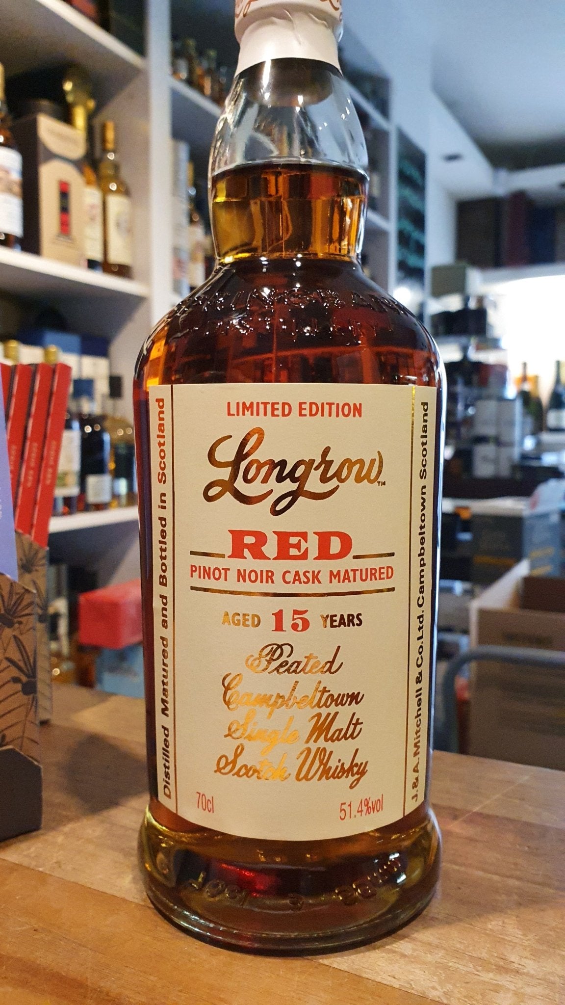 X Longrow 15y red Pinot Noir Cask 0,7l 51,4% vol. Schottland Campbeltown