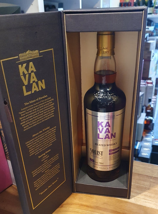 Kavalan Solist Peated 2022 0.7l Fl 50,8%vol. Taiwan Whisky eckig 4046A