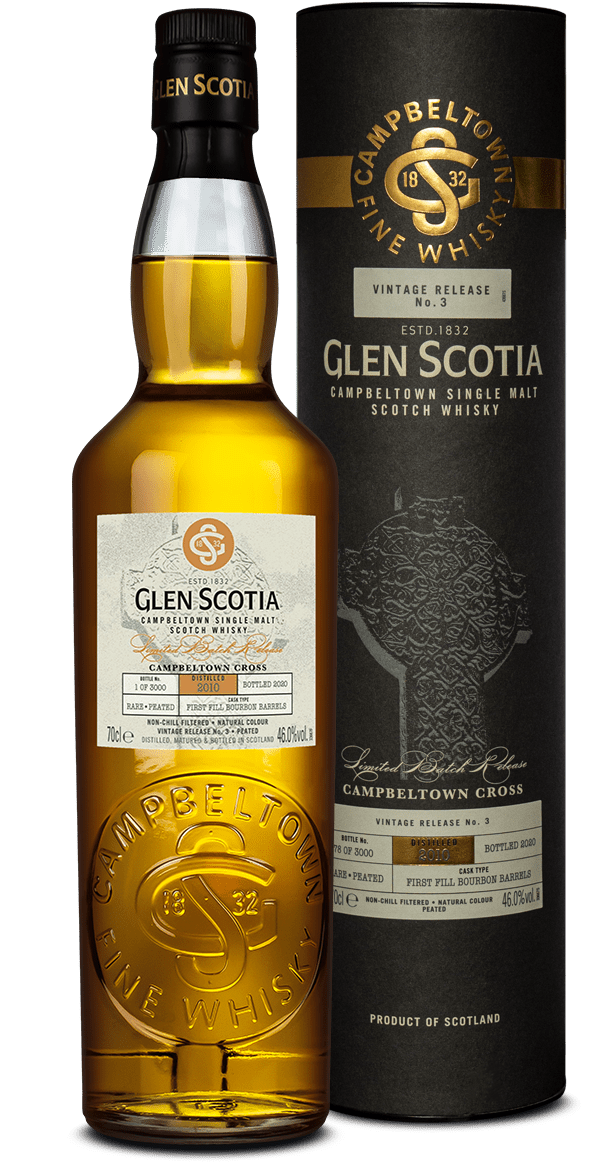Glen scotia Vintage 2010 2020 No.3 0,7l 46% vol. Whisky Campbelton Cross
