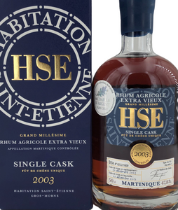 HSE 2003 2019 Grand Millesieme Single Cask Agricole Rum 47,8% vol. 0,5l Rhum