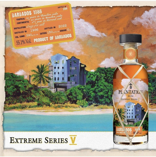 Plantation Extreme No 5 Barbados 1986 0,7l 55,1% vol. rum z jednoho sudu, plnění ze sudu, speciální edice Series V