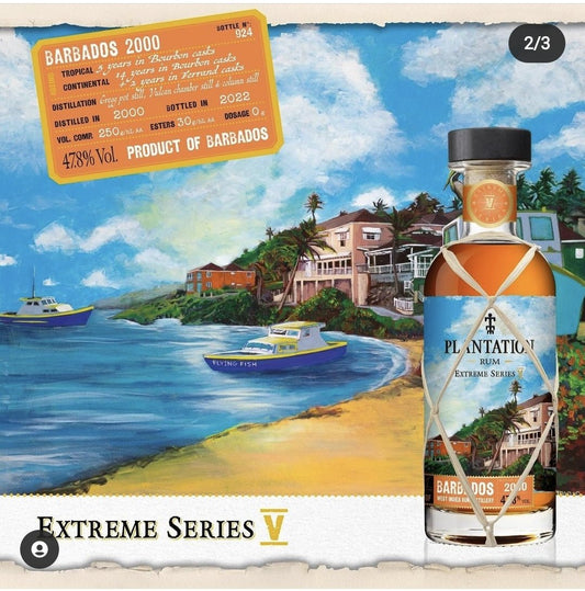 Plantation Extreme No 5 Barbados 2000 2022  0,7l 47,8% obj. single cask Rum, plnění z jednoho sudu, speciální edice Series V
