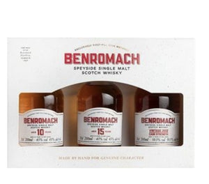 Benromach trio set 15 10 vintage 2012 trio single Malt 3x0,2l 43% vol. Whisky