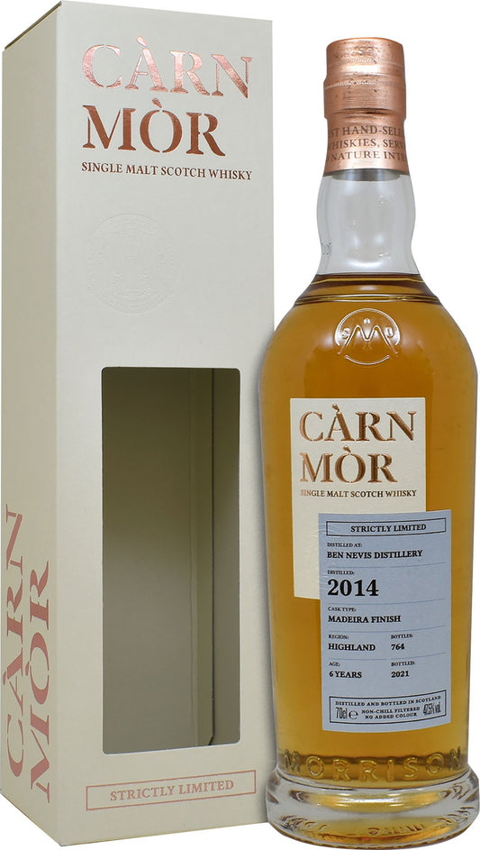 Ben Nevis Madeira 2014 2021 Carn Mor 47,5% vol. 0,7l  Strictly Limited Highland Whisky  limitiert auf 764  Flaschen
