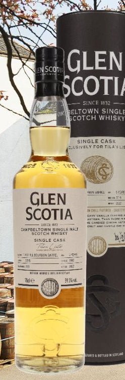 X Glen scotia 2016 Bordeaux single cask 0,7l 58,4% vol. Whisky Campbelton Bourbon 21/756 - 9 BSC