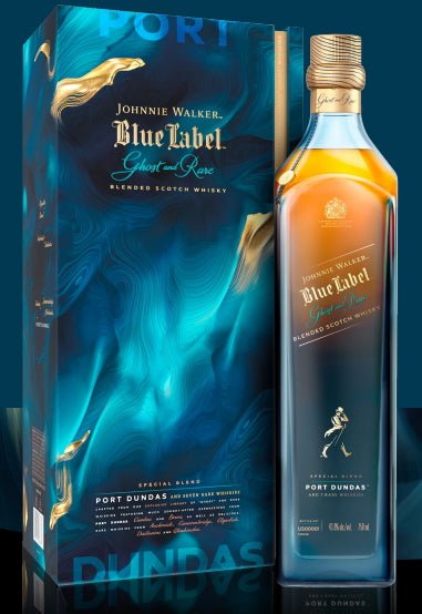 X Johnnie Walker Port Dundas Ghost and rare blue 0,7l 43,8% vol. Blended Malt Scotch Whisky