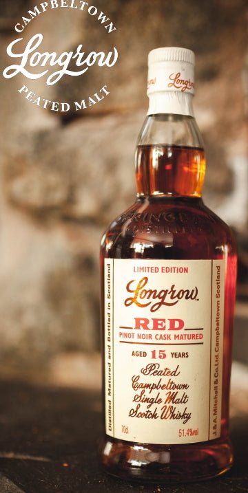 X Longrow 15y red Pinot Noir Cask 0,7l 51,4% vol. Schottland Campbeltown