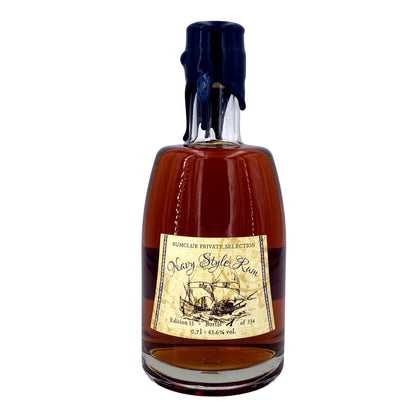 RRumclub Private Selection Caribbean Rum Ed. 15 Navy style 43,6 %vol 0,7l  limitiert auf 334 Fl , mehrmonatiges Finish