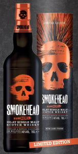 Smokehead  Whisky Islay single malt Rebel Edition Rum fass gelagert 0,7l  48% mit Dose