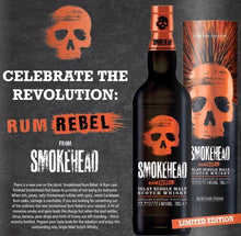 Load image into Gallery viewer, Smokehead  Whisky Islay single malt Rebel Edition Rum fass gelagert 0,7l  48% mit Dose

